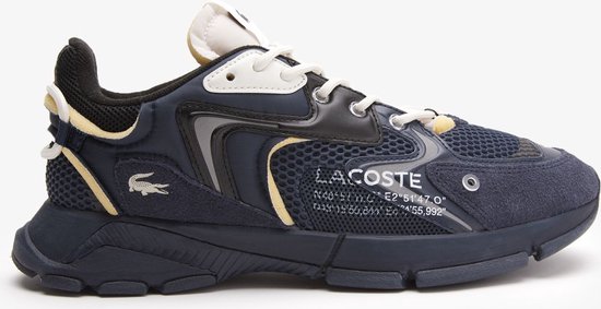 Lacoste L003 Neo Heren Sneakers - Zwart/Donkerblauw - Maat 40