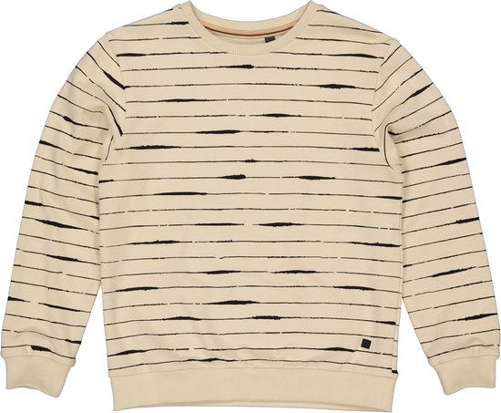 Levv jongens sweater Falko aop Sand Stone Stripe