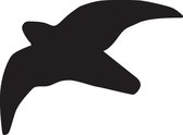 Raamstickers vogels - zwart - set van 3 stuks