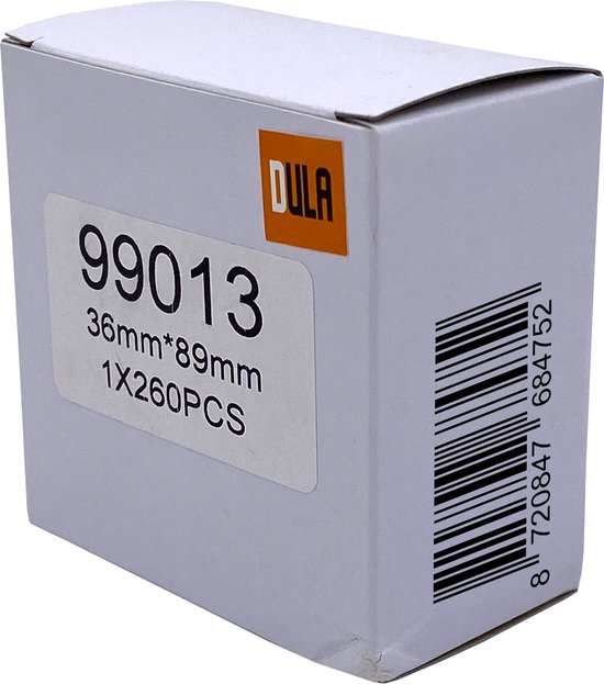 DULA Dymo Compatible labels - Red - 99012 - S0722400 - Address labels DULA Dymo Compatible labels - Red - 99012 - S0722400 - Address labels