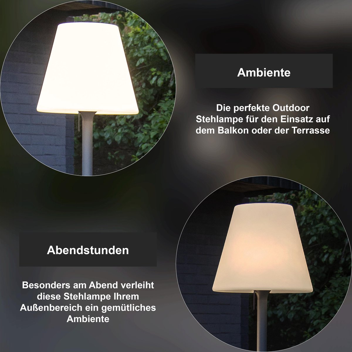 Star Trading Kreta Buiten Staande Lamp, 184cm
