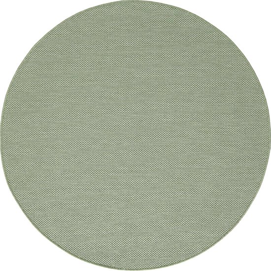 le tapis Mistra - tapis d'extérieur robuste, moderne, résistant aux intempéries et aux UV, pour balcon, terrasse et véranda Mais convient également pour la cuisine, tissé à plat, 160x160 rond