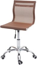 Bureaustoel MCW-K53, bureaustoel bureaustoel computerstoel, netbespanning stof/textiel ~ bruin