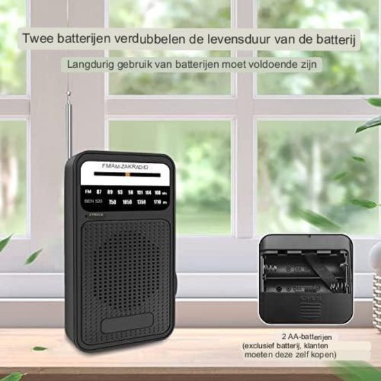 FM Radio - Outdoor Radio | Batterijgevoede Draagbare Met