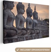 Images de Bouddha en Thaïlande 90x60 cm - Tirage photo sur toile (Décoration murale salon / chambre)