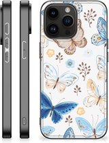 Coque de téléphone à imprimé animal, compatible avec iPhone 15 Pro , papillon