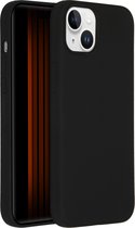Accezz Hoesje Geschikt voor iPhone 15 Plus Hoesje Siliconen - Accezz Liquid Silicone Backcover - Zwart