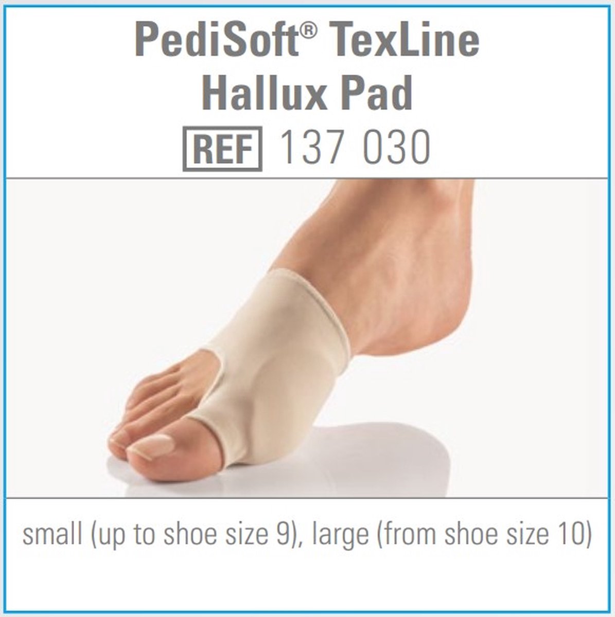 Bort Pedisoft Texline Hallux pad, 137030, per stuk, S