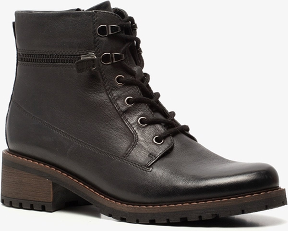 Hush Puppies leren dames veterboots cognac online bestellen