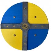 Kalid Medieval Toys - Viking Schild - Blauw Geel