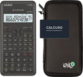 Casio fx-82MS 2nd edition incl. WYNGS Beschermhoes Zwart - Wetenschappelijke Rekenmachine - Basis Pakket