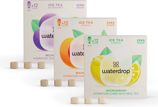 waterdrop® Microdrink Ice Tea Set - 18 bruistabletten - suikervrije