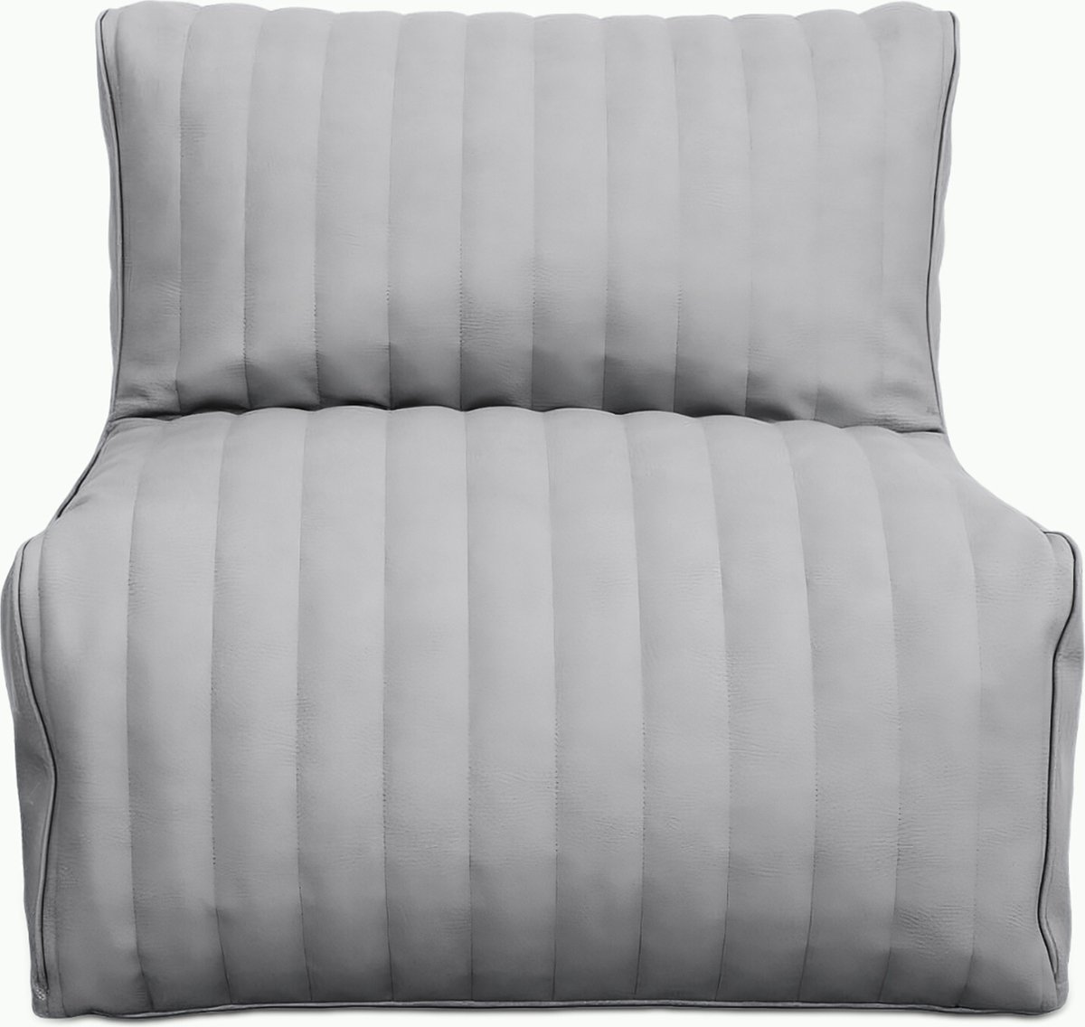 HENVAE® - Kinder zitzak - Kinderzetel - Zitzak voor kinderen - Grijs - Vegan Leer - Met Vulling Loungestoel - Sofa - Beanbag - Lounger - Vlekbestendig - Waterbestendig - Speelkamer - Kinderkamer decoreren - Peuterkamer - voor Kinderen - Cadeau tip