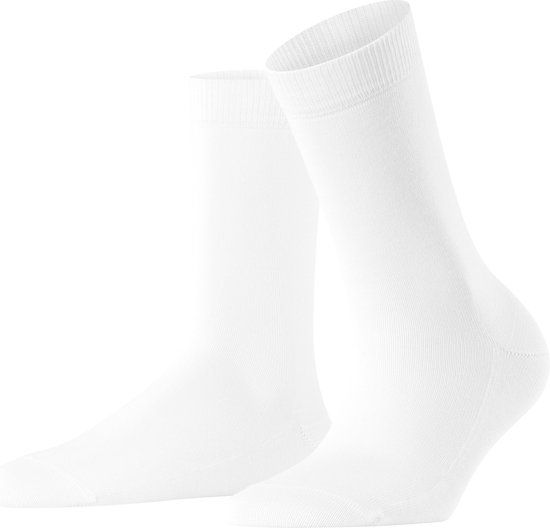 FALKE Family duurzaam katoen sokken dames wit - Maat 39-42