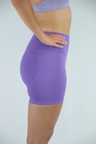 Gymhunterz - Fitness short - Shorts met hoge taille - Shorts Gym Sport - Hardloop - Yogashorts voor dames - Sneldrogend, ademend en rekbaar - Spandex / Nylon _ Kleur Paars -Maat M