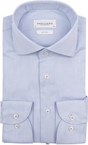 Profuomo - Dobby Overhemd Print Lichtblauw - Heren - Maat 43 - Slim-fit