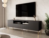 Meubella - TV-Meubel King - Mat zwart - 180 cm