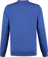 Lemon & Soda Heavy sweater cardigan unisex in de kleur royal blue heather in de maat L.