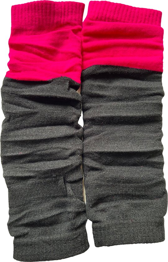 Fashionable Warme Beenwarmers / Sleever / Legwarmer | Beenwarmer | One Size - Roze-Zwart