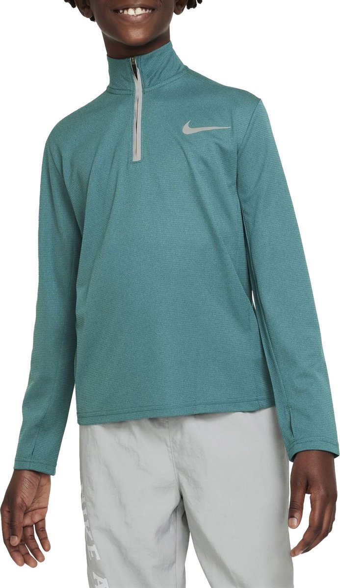 Nike Dri-FIT Poly+ Half Zip Trainingssweater Junior Grijs