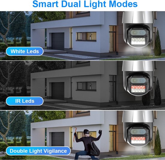 DrPhone WiView SmartCam - Smart Wifi Camera - Indoor En Outdoor Camera - Tweeweg Audio - Micro-SD Kaart Opslag - Infrarood - Zilver/Zwart van DrPhone — afbeelding 5