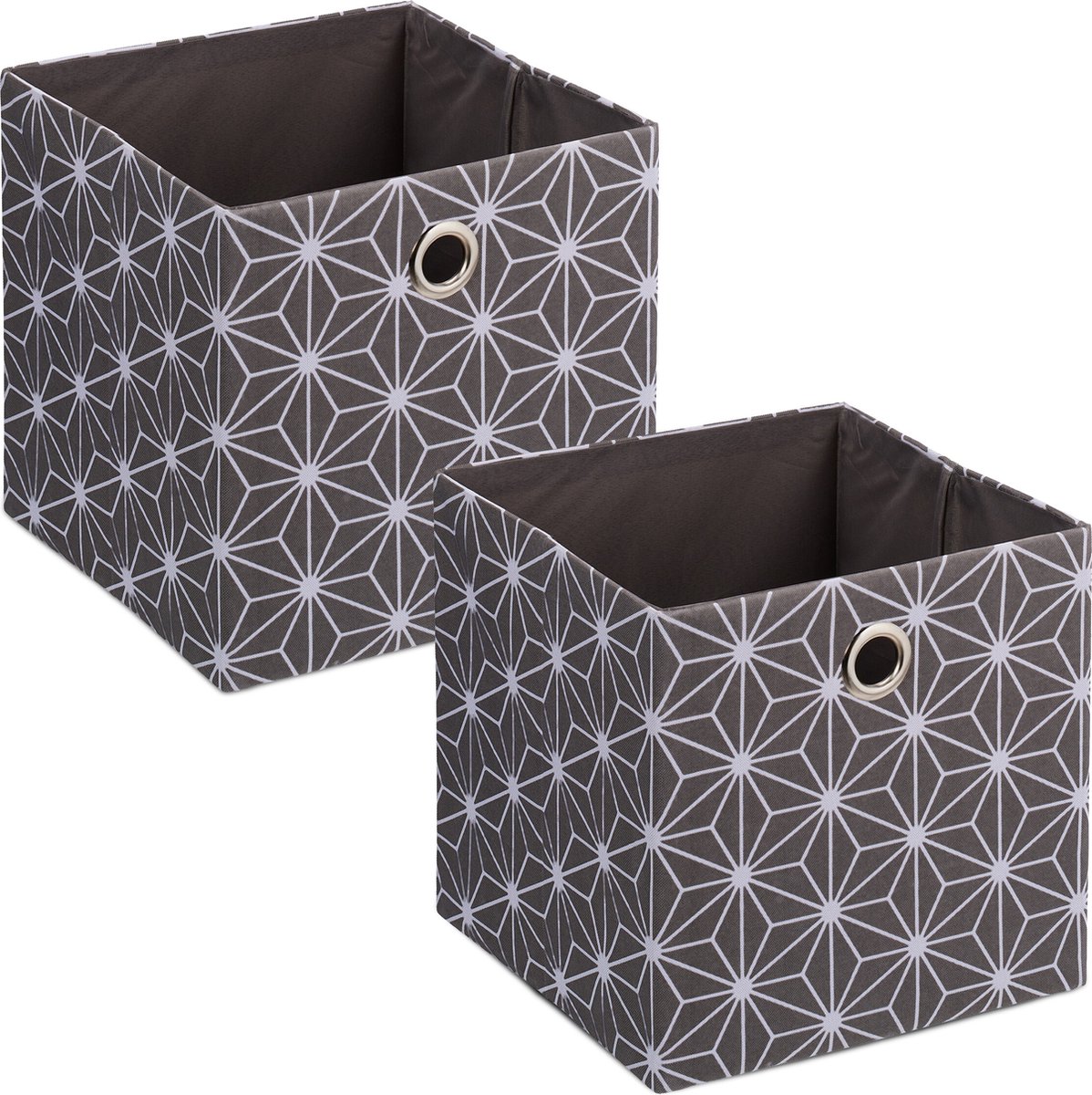 opbergdoos - set van 2 - opvouwbaar - 30,5 x 30 x 30 cm - speelgoed