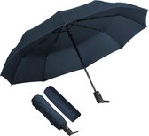 Paraplu Opvouwbare Winddichte Zakelijke Paraplu Storm Teflon Waterbestendige Parasol UV-bescherming Volledig Automatische Paraplu Draagbaar Weerbestendige Parasol en Paraplu - Blauw