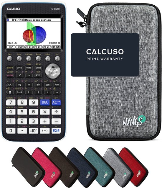 CALCUSO Basispakket lichtgrijs met Grafische Rekenmachine Casio FX-CG 50