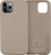 Coverzs Luxe Liquid Silicone case geschikt voor Apple iPhone 11 Pro Max - beschermhoes - siliconen backcover - optimale bescherming - grijs