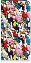 Telefoon Hoesje Geschikt voor iPhone 15 Pro Max Bookcover Case Birds