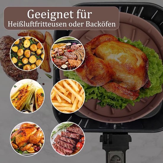 Roestvrijstalen Airfryer mand, perfecte aanvulling op uw keuken Roestvrijstalen Airfryer mand, perfecte aanvulling op uw keuken
