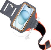 Bracelet de sport de course Apple iPhone 15 - Oranje - Mobiparts