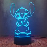 Apportez de la magie dans la chambre des enfants avec la lampe de table LED 3D Lilo & Stitch !