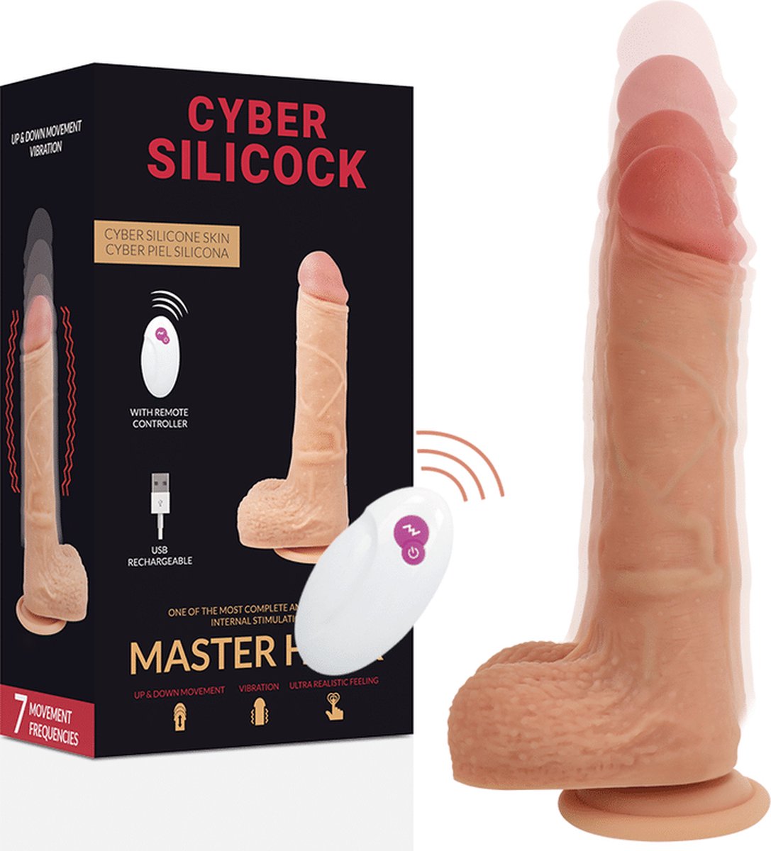 Goedkoopste CYBER SILICOCK | Cyber Silicock Remote Control Realistic Master Huck