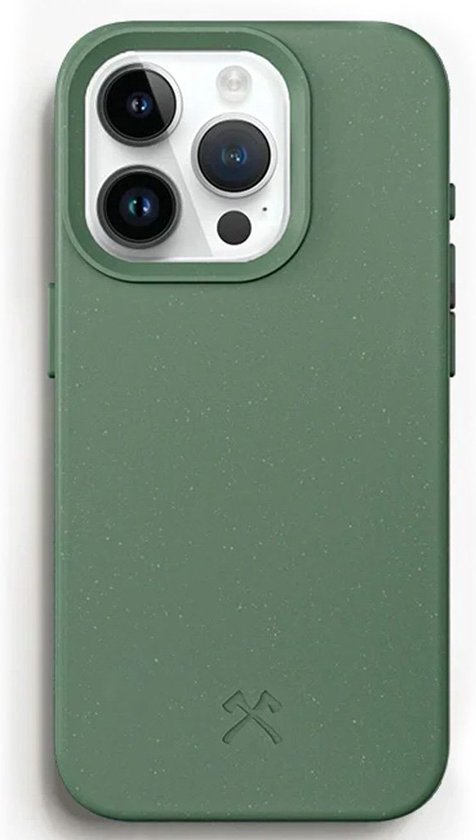 Woodcessories Bio Case MagSafe - Geschikt voor iPhone 15 Pro Max - Duurzaam - Eco vriendelijk - Gemaakt van bio-materialen - Midnight Green