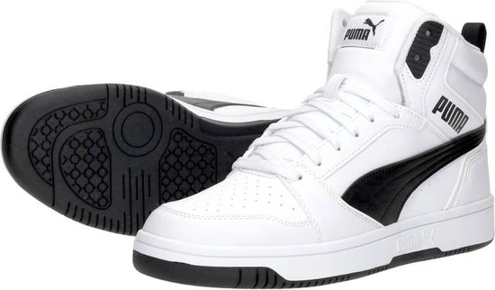 PUMA Rebound v6 Unisex Sneakers - Wit/Zwart