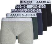 JACK&JONES JACDALLAS LOGO TRUNKS 5 PACK BOX Heren Onderbroek - Maat S