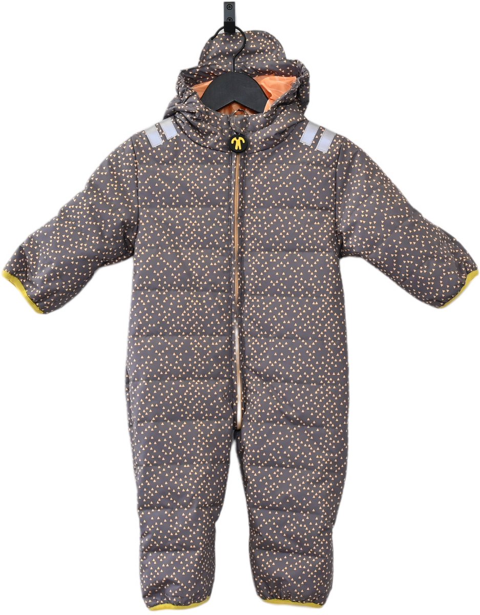 Ducksday Snowsuit baby Winterpak kind Puck Winddicht Waterdicht gevoerd 74-80 Bruin