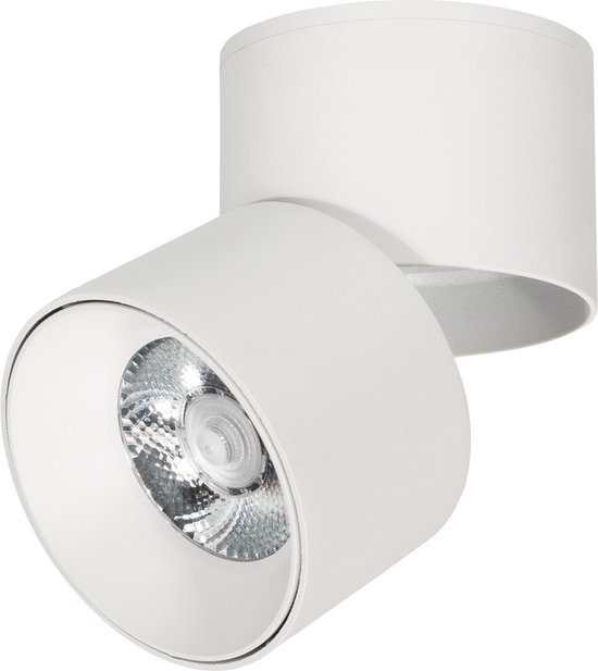 Ledmatters - Opbouwspot Wit - Dimbaar - 5 watt - 500 Lumen - 2700 Kelvin - Warm wit licht - Lichthoek Verstelbaar - IP44 Badkamerverlichting