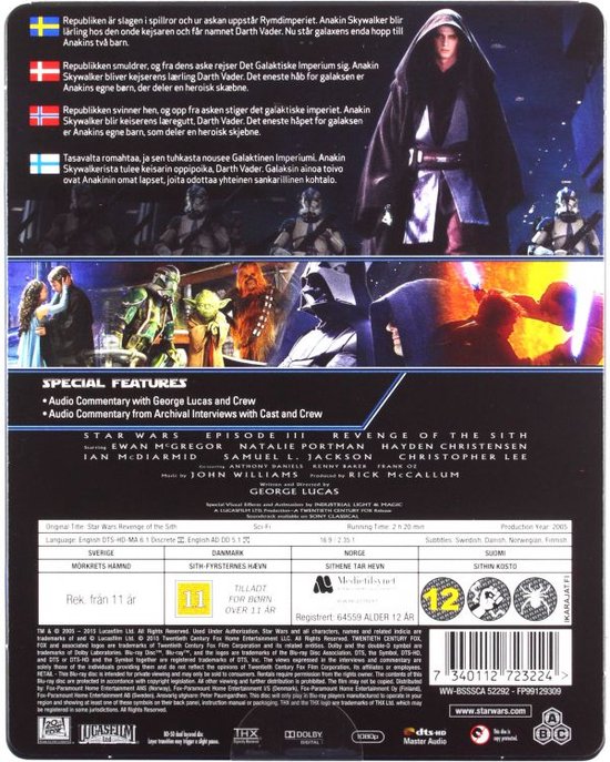 Star Wars: Episode III: Revenge of the Sith (Blu-ray) 