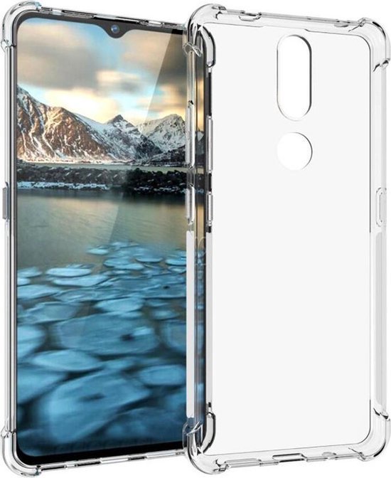 Shop4 - Geschikt voor Nokia 2.4 Hoesje - Zachte Back Case Drop Proof Transparant