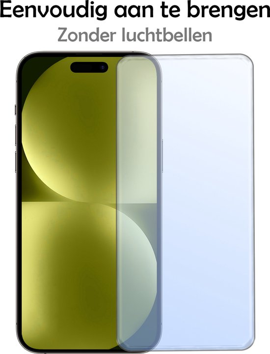 Coque pour iPhone 15 compatible avec Magsafe en Siliconen résistant aux chocs avec 2 films de protection d'écran entièrement recouverts – Transparent