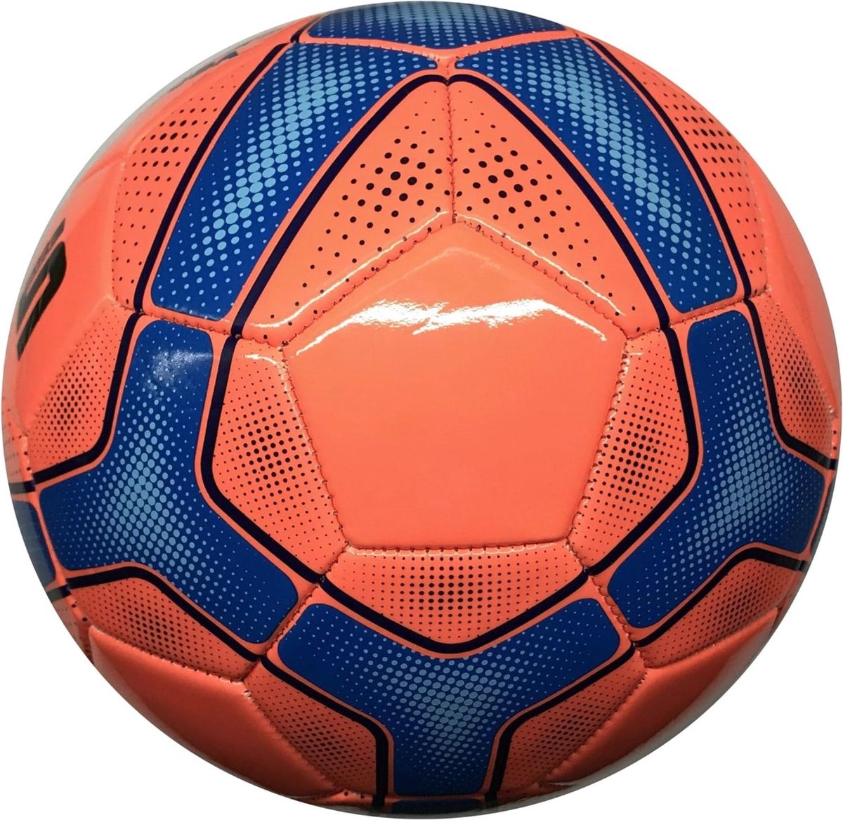 VIZARI CORDOBA Voetbal | Oranje/Blauw | Maat 4 | Unieke Grafische Ontwerpen | Voetballen voor Kinderen & Volwassenen | Verkrijgbaar in 5 Kleuren