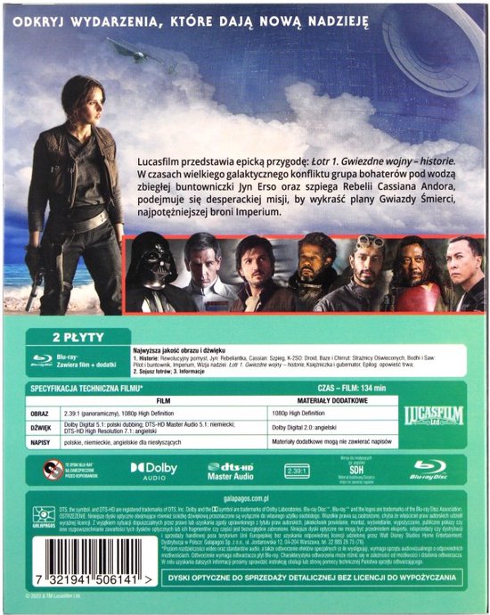 Star Wars: Rogue One [2xBlu-Ray] (Blu-ray), Jake Francis | Dvd's | bol