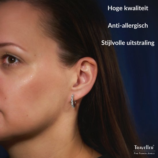 Hypoallergene Oorbellen Artskin Titanium – Hypoallergeen, Met Kristal, 4 Mm/5 Mm, In Zilver, Goud, Zwart Of Roségoud Oorbellen Set
