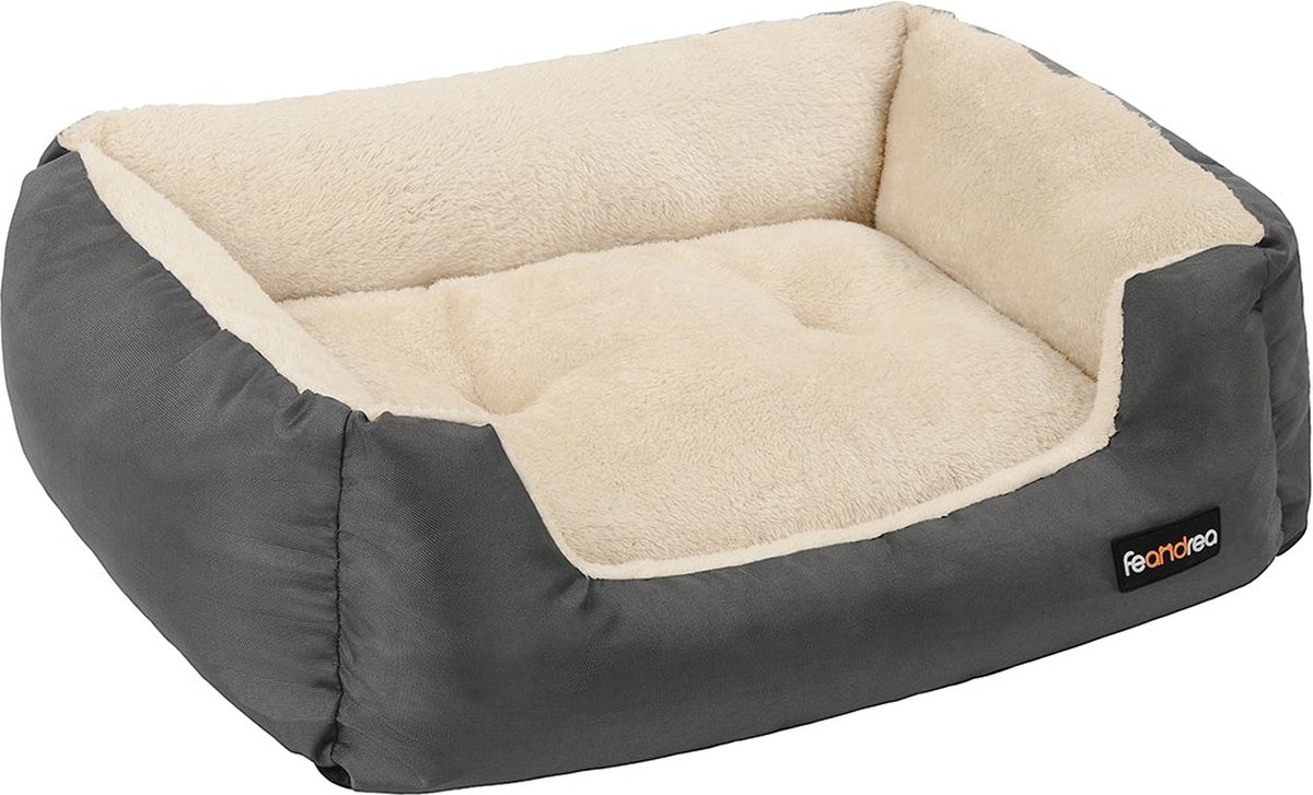 Hondenbed 65 x 55 x 20 cm met omkeerbaar kussen