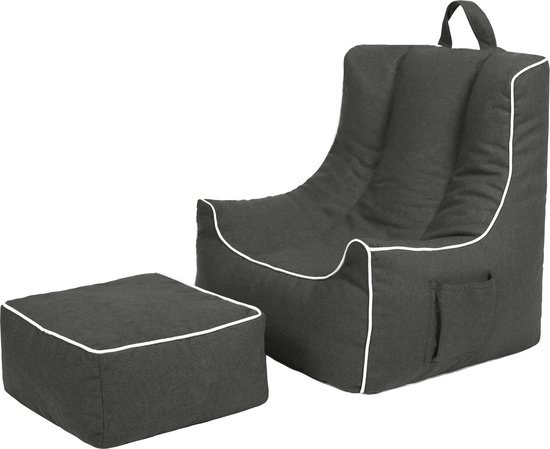 Ready Steady Bed Chaise pouf pour enfants avec repose-pieds Fauteuil pour enfants de conception ergonomique Meubles confortables pour enfants Toddler Play Safe Soft Seat Playroom Sofa