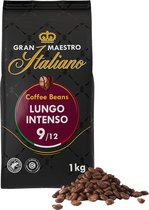 Gran Maestro Italiano - Lungo Intenso - Grains de café - Grains pour Lungo - Arabica - 1kg