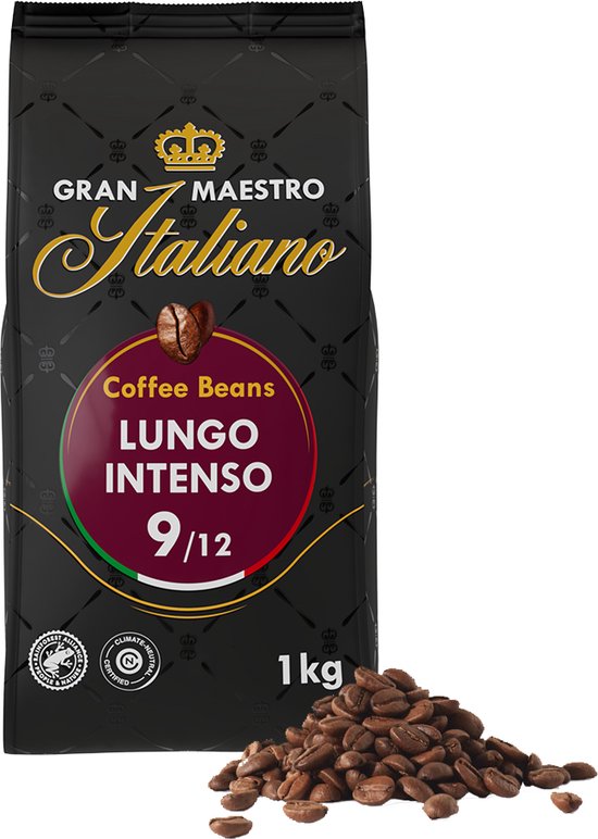 Gran Maestro Italiano - Lungo Intenso - Koffiebonen - Bonen voor Lungo - Arabica - 1kg