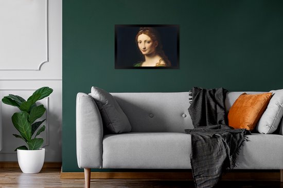 Fotolijst incl. Poster - Maria Magdalena - Leonardo da Vinci - 30x20 cm - Posterlijst